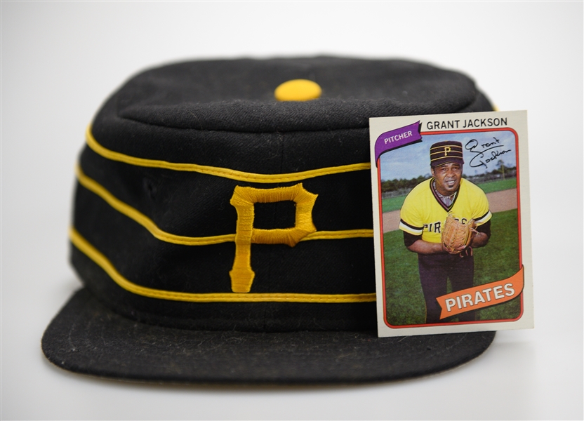 Circa 1977-1979 Grant Jackson Spring Training Game-Used Pittsburgh Pirates Baseball Hat 