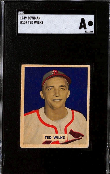 Lot of (19) 1949 & 1950 Bowman Baseball Cards w. Fred Hutchinson