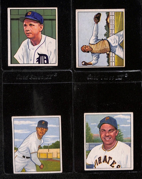 Lot of (19) 1949 & 1950 Bowman Baseball Cards w. Fred Hutchinson