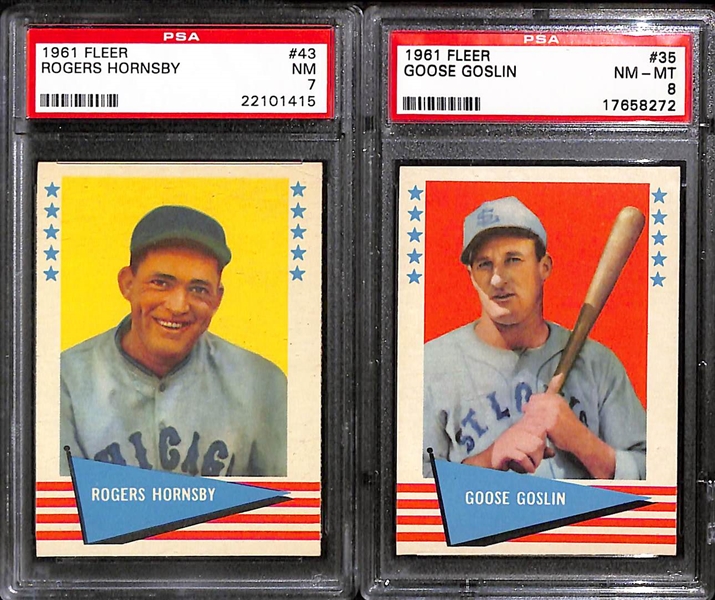 Lot of (30+) 1961 Fleer Baseball Greats Inc. Ted Williams, Honus Wagner, and Tris Speaker