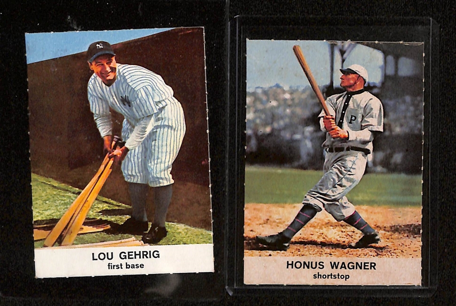 Lot of (20) Mostly 1961 Golden Press Baseball w. Cy Young PSA 4, Joe DiMaggio PSA 6, Feat. 1959 Fleer Ted Williams PSA 4