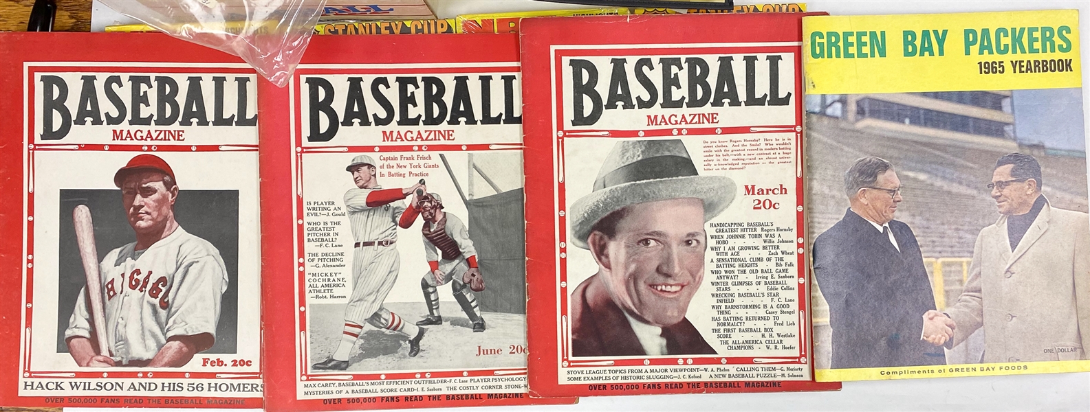 Huge Lot of Vintage Mixed Sports w. Pins, Magazines, Baseball Hall of Fame Greatest Moments, 8mm Movies w. Autographs (JSA Auction Letter)