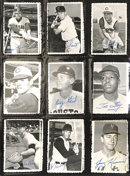 Huge Binder of Vintage Baseball Sets and Partial Sets Featuring 1965 Topps Embossed, 1968 Topps Game, 1969 Deckle Edge, and Others  