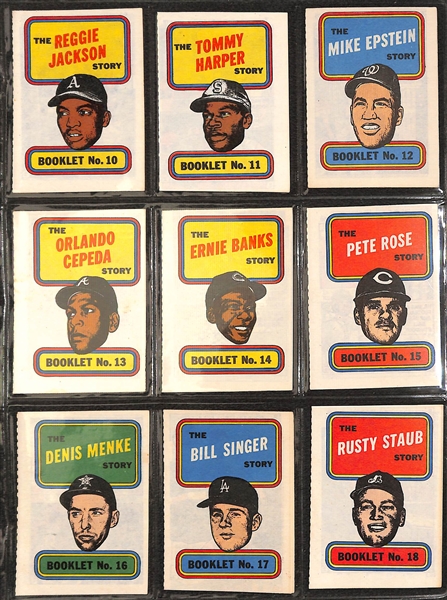 Huge Binder of Vintage Baseball Sets and Partial Sets Featuring 1965 Topps Embossed, 1968 Topps Game, 1969 Deckle Edge, and Others  