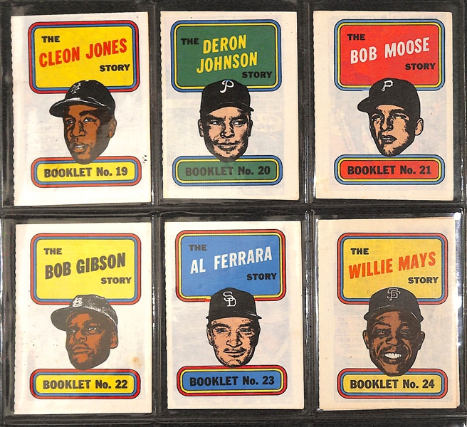 Huge Binder of Vintage Baseball Sets and Partial Sets Featuring 1965 Topps Embossed, 1968 Topps Game, 1969 Deckle Edge, and Others  