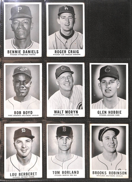  Lot of 24 1969 Leaf, 57 1961 Nu-Card, 9 1971 Arco Pirates Photos w/Clemente