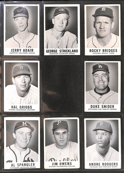  Lot of 24 1969 Leaf, 57 1961 Nu-Card, 9 1971 Arco Pirates Photos w/Clemente
