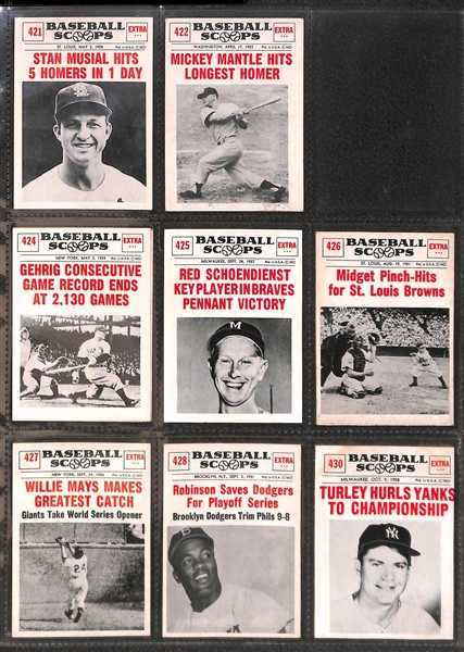  Lot of 24 1969 Leaf, 57 1961 Nu-Card, 9 1971 Arco Pirates Photos w/Clemente