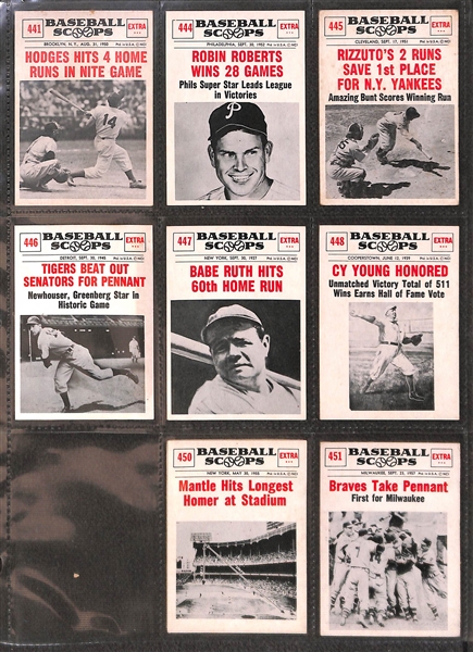  Lot of 24 1969 Leaf, 57 1961 Nu-Card, 9 1971 Arco Pirates Photos w/Clemente