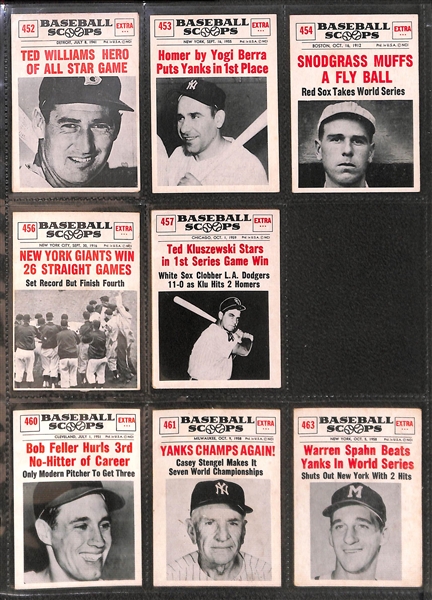  Lot of 24 1969 Leaf, 57 1961 Nu-Card, 9 1971 Arco Pirates Photos w/Clemente