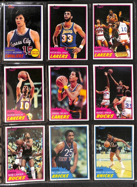 1981-82 Topps Basketball Partial Set w. Bird and Magic 2nd Year, and 1990 Fleer & 1989 Hoops and Fleer Complete Sets