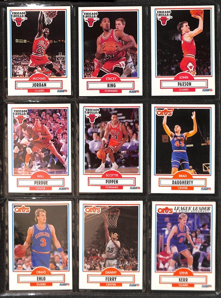 1981-82 Topps Basketball Partial Set w. Bird and Magic 2nd Year, and 1990 Fleer & 1989 Hoops and Fleer Complete Sets