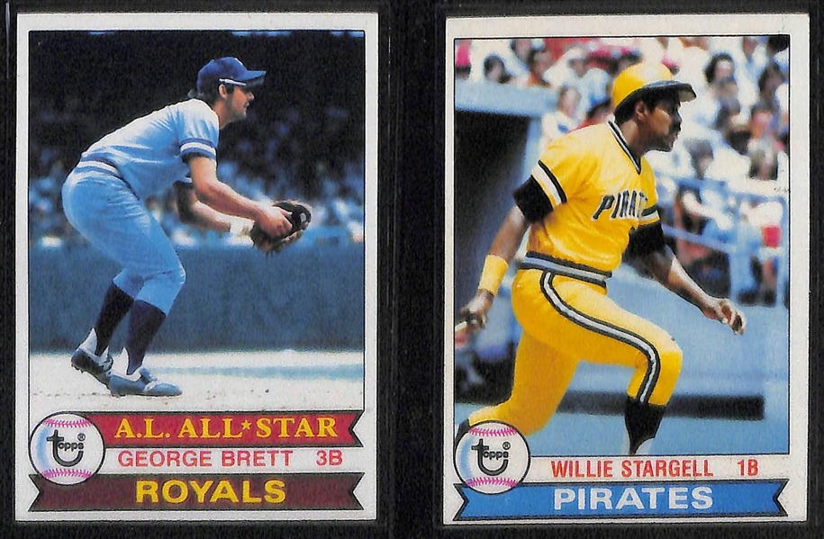 1979 & 1980 Topps Baseball Complete Sets w. Ozzie Smith and Rickey Henderson Rookies