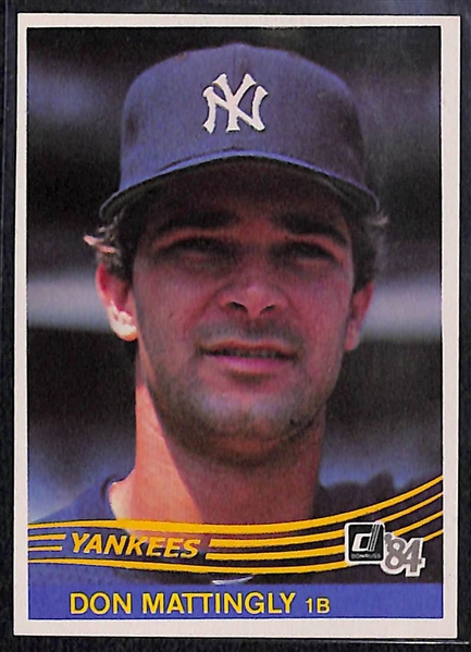 1984 & 1985 Donruss Baseball Complete Sets w. Mattingly, Puckett and Clemens Rookies