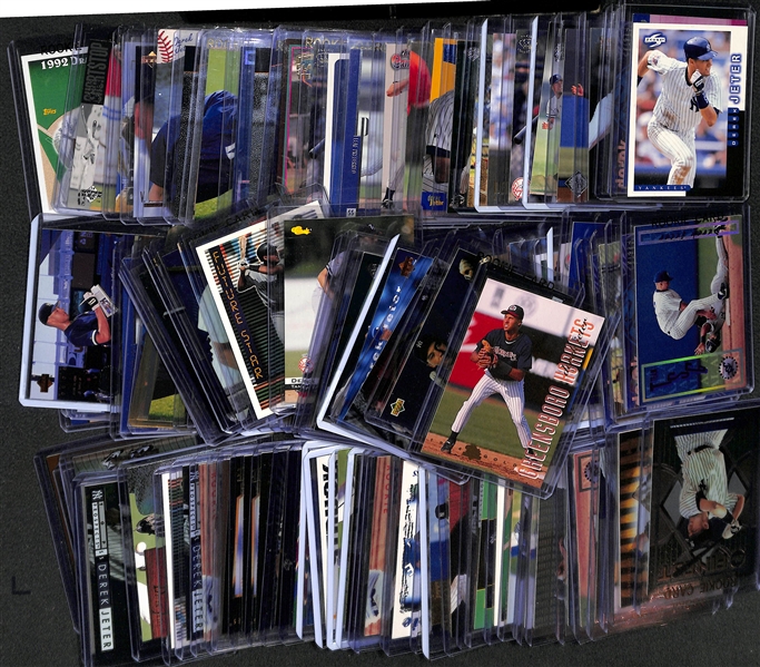 Lot of (110+) Derek Jeter Baseball Cards w. Many Rookies
