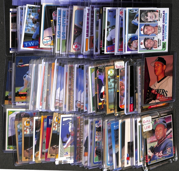 Lot of (85+) Baseball Rookie Stars and Hall of Famers Feat. Ripken, Bonds, Clemens, Mattingly, Gwynn, Sandberg and More