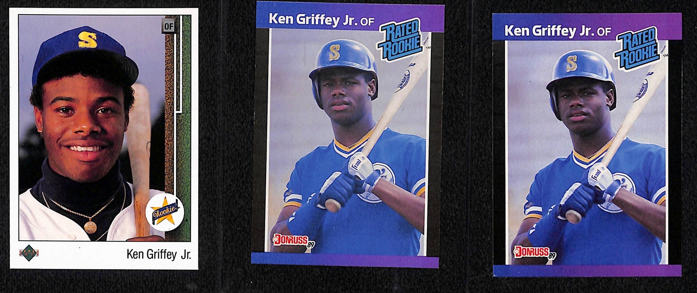 Lot of (9) Baseball Rookies w. Ken Griffey Jr Upper Deck and Frank Thomas