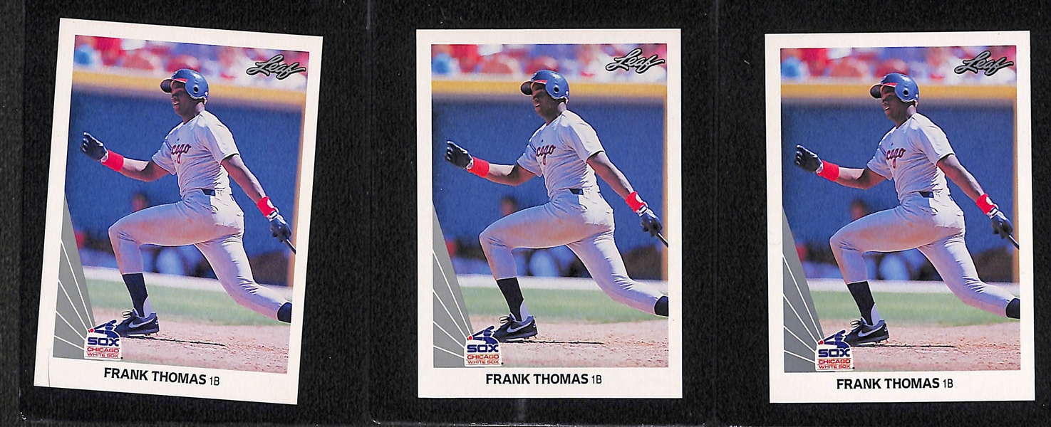 Lot of (9) Baseball Rookies w. Ken Griffey Jr Upper Deck and Frank Thomas