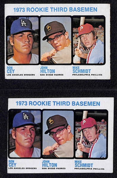 Lot of (7) 1960s and 70s Baseball w. (2) Mike Schmidt and Steve Carlton Rookies