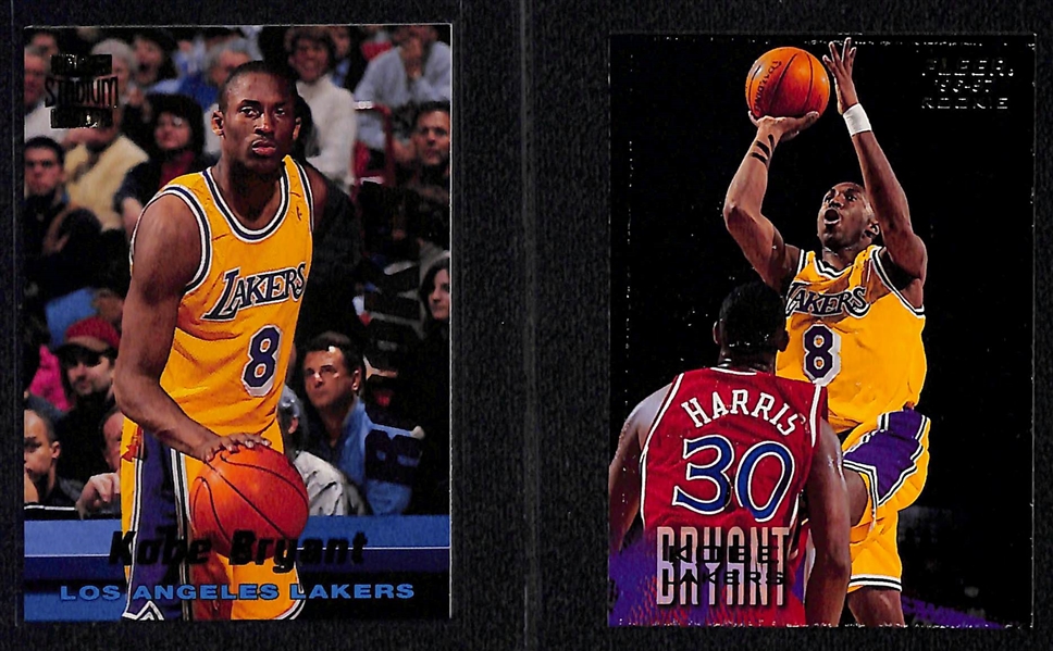 Lot of (6) Vintage and Modern Basketball Rookies and Stars w. Bryant, Maravich, Durant and Others