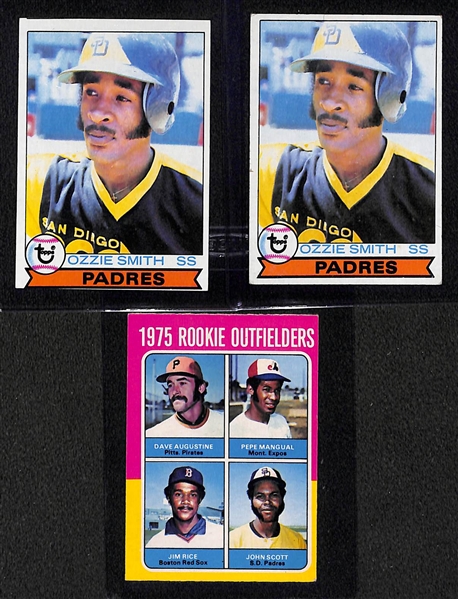 Lot of (11) 1970s Baseball Rookie Hall of Famers w. Brett, Yount, Murray, Smith