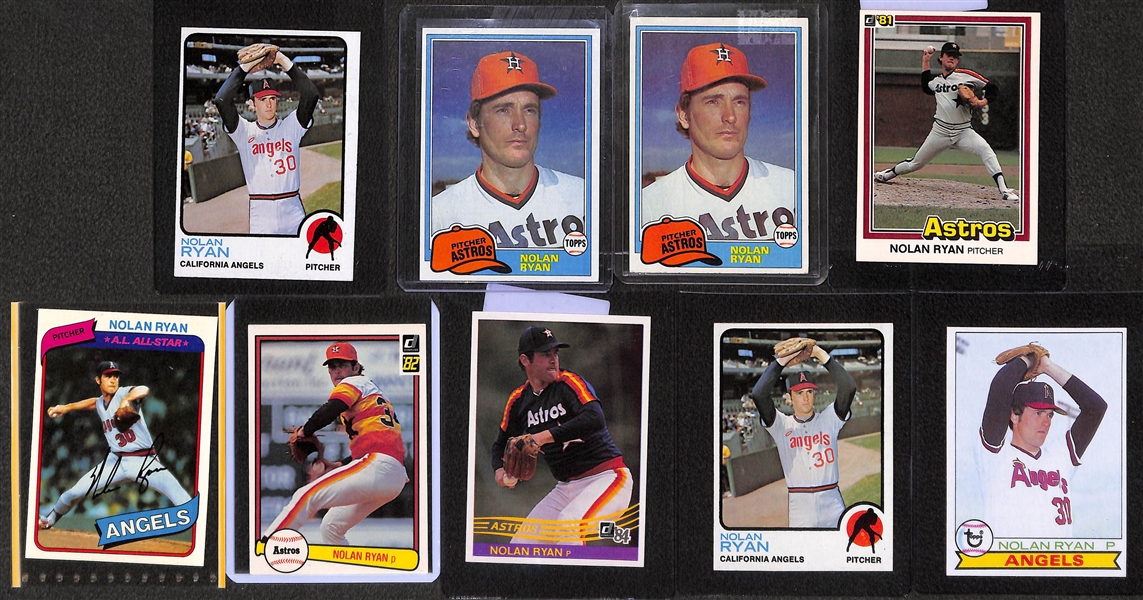 Lot of (17) 1969-1984 Nolan Ryan Baseball Cards
