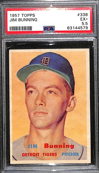 1957 Topps Rookie Lot - Jim Bunning (PSA 5.5) & Bobby Richardson (PSA 5.5)