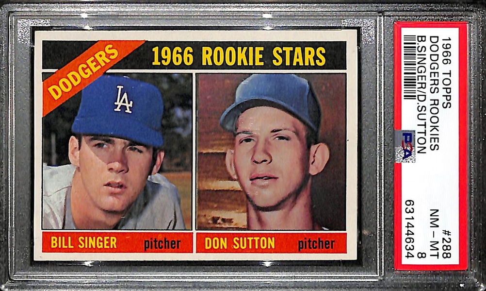 1966 Topps Don Sutton (HOF) #288 Graded PSA 8 NM-MT
