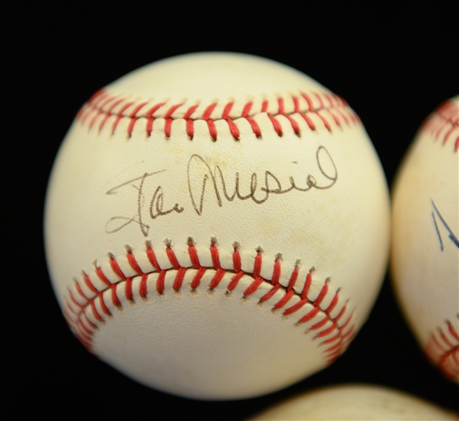 Lot of (5) Signed Baseballs - Bob Gibson, Stan Musial, Warren Spahn, Duke Snider, Bob Feller (JSA Auction LOA)