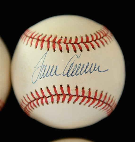 Lot of (6) Signed Baseballs - Johnny Bench, Reggie Jackson, Tom Seaver, Jim Palmer, R. Fingers, G. Perry,  (JSA Auction LOA)