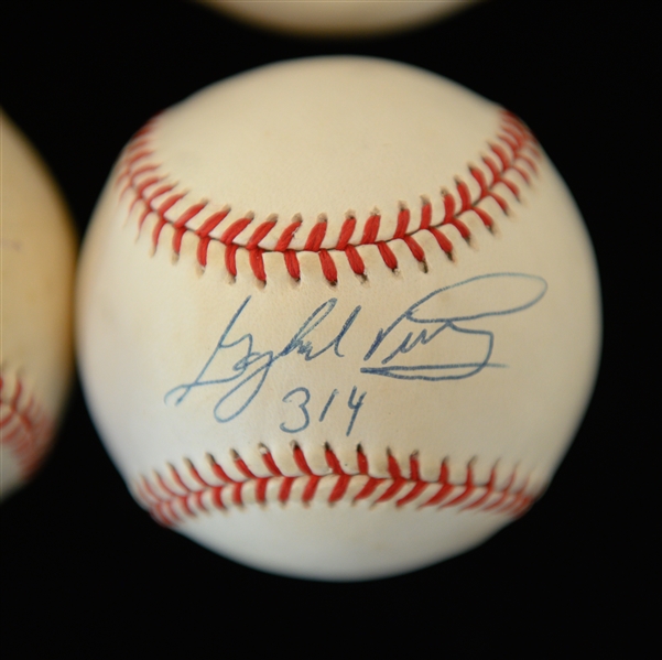 Lot of (6) Signed Baseballs - Johnny Bench, Reggie Jackson, Tom Seaver, Jim Palmer, R. Fingers, G. Perry,  (JSA Auction LOA)
