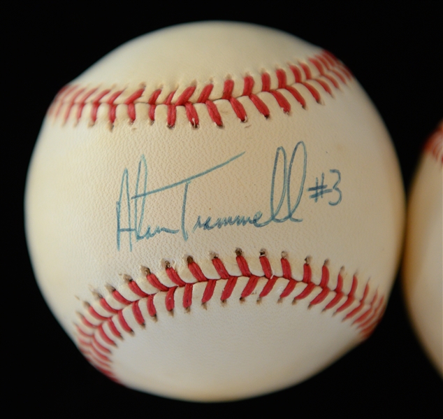 Lot of (6) Signed Baseballs - Rickey Henderson, Alan Trammell, Robin Yount, Wade Boggs, Rod Carew, Dale Murphy (JSA Auction LOA)