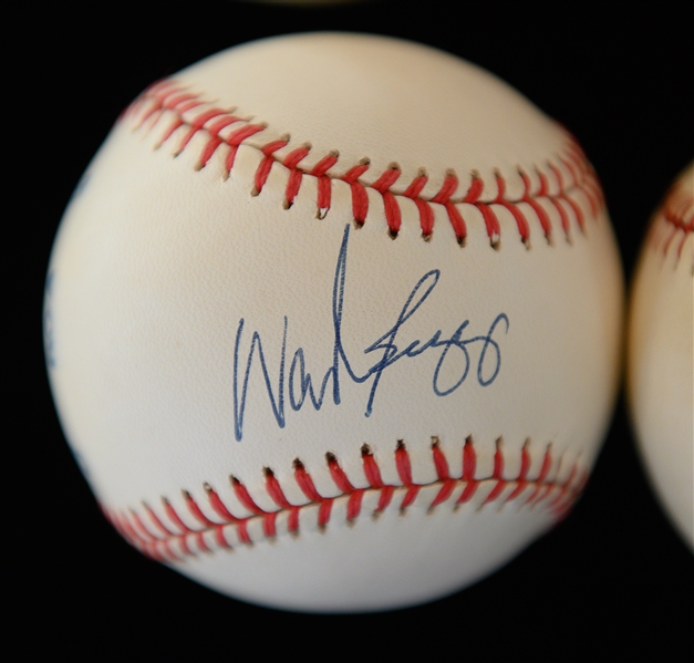 Lot of (6) Signed Baseballs - Rickey Henderson, Alan Trammell, Robin Yount, Wade Boggs, Rod Carew, Dale Murphy (JSA Auction LOA)