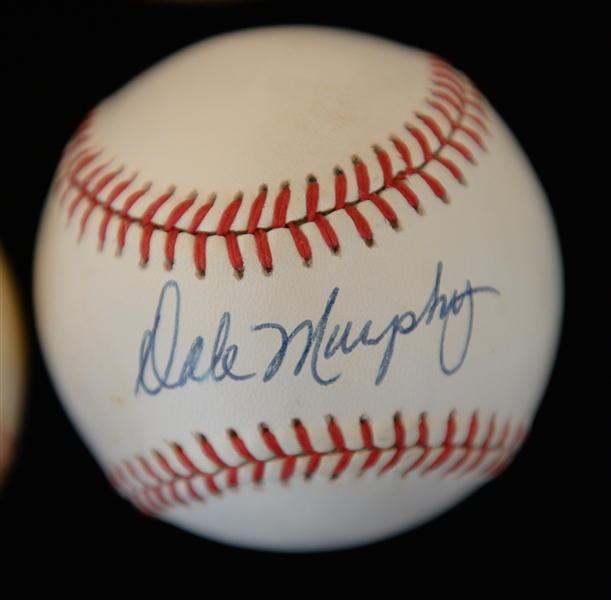 Lot of (6) Signed Baseballs - Rickey Henderson, Alan Trammell, Robin Yount, Wade Boggs, Rod Carew, Dale Murphy (JSA Auction LOA)