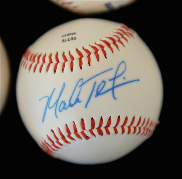 (7) Signed Baseballs - Alex Rodriguez (2008 AS Game), Sheffield, A. Gordon, J. Gonzalez, M. Teixeira, J. Leyritz, J. Morneau (JSA Auction LOA)