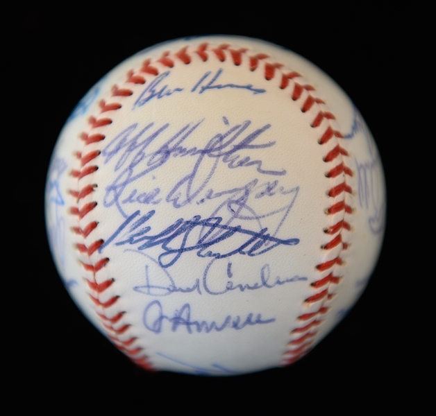 1988 LA Dodgers World Champion Team Signed Baseball (22 Signatures) w. Lasorda, K. Gibson, O. Hershiser, Scioscia, Dempsey,+ (JSA Auction Letter)