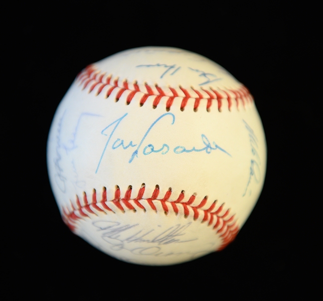 1988 LA Dodgers World Champion Team Signed Baseball (22 Signatures) w. Lasorda, K. Gibson, O. Hershiser, Scioscia, Dempsey,+ (JSA Auction Letter)