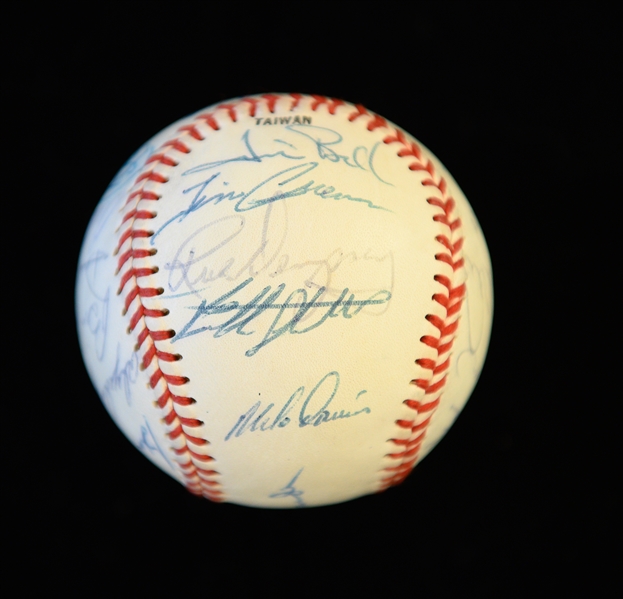 1988 LA Dodgers World Champion Team Signed Baseball (22 Signatures) w. Lasorda, K. Gibson, O. Hershiser, Scioscia, Dempsey,+ (JSA Auction Letter)