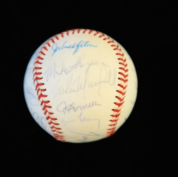 1988 LA Dodgers World Champion Team Signed Baseball (22 Signatures) w. Lasorda, K. Gibson, O. Hershiser, Scioscia, Dempsey,+ (JSA Auction Letter)
