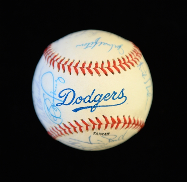 1988 LA Dodgers World Champion Team Signed Baseball (22 Signatures) w. Lasorda, K. Gibson, O. Hershiser, Scioscia, Dempsey,+ (JSA Auction Letter)