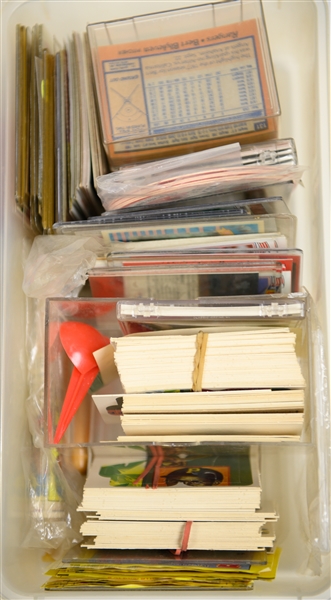 Huge Mostly Baseball Lot with Many 1980s Sets, Rack Packs w. Griffey Jr. Rookies and 1951 Bowman Bobby Schantz