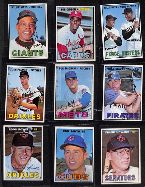 Lot of Over (360) 1967 Topps Baseball Cards w. Willie Mays, Bob Gibson, and More!
