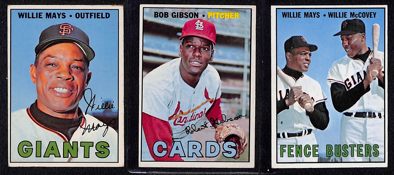 Lot of Over (360) 1967 Topps Baseball Cards w. Willie Mays, Bob Gibson, and More!
