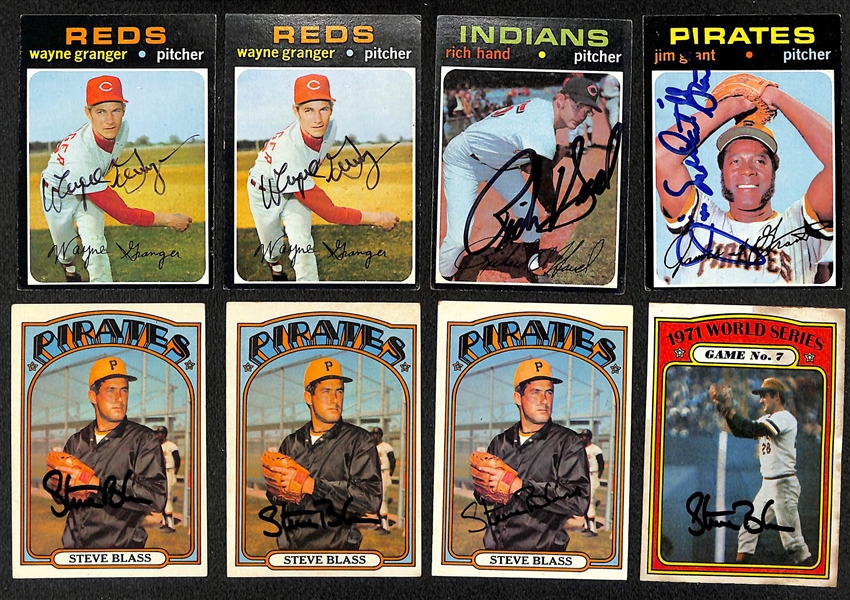 Lot of Over (140) Signed Baseball Cards w. (30) Tug McGraw Signed Cards - Mostly 1970s Topps Cards - JSA Auction Letter