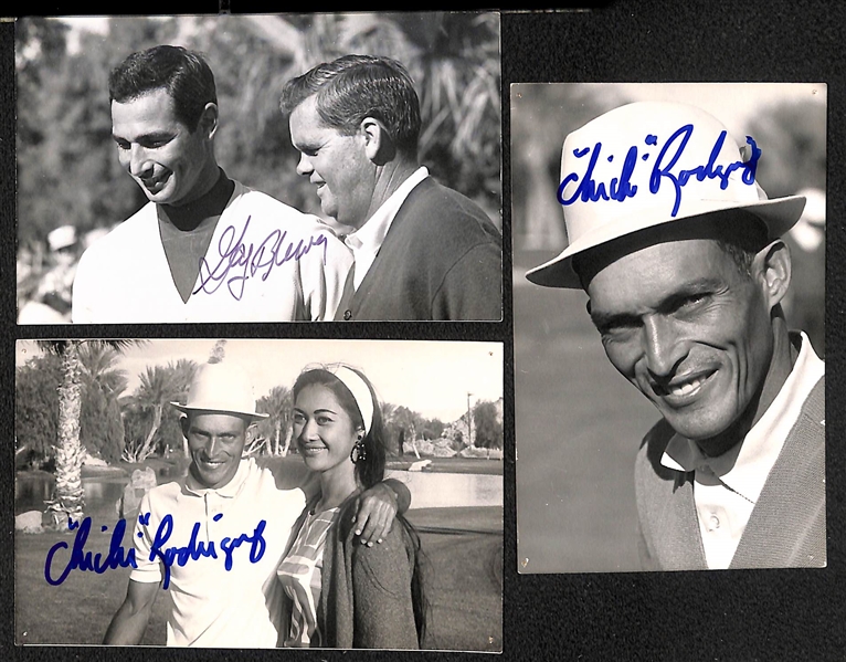 Autograph Lot - Musial Photo, 1981 AS Game Signed Program w. Stargell, Feller, F. Howard(Cover/Pages Detached, Inc. Ticket Stub), Golf Photos (JSA Auction Letter)