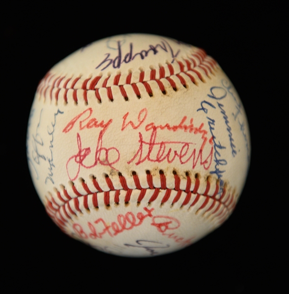 Major League Specification Baseball w. (17) Signatures Inc. RARE Effa Manley - Mostly Negro League Stars also inc. Day, Dandridge, Judy Johnson, Joe Black, Feller, Irvin, O'Neil, + (Full JSA LOA) 