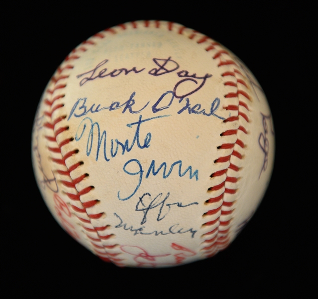 Major League Specification Baseball w. (17) Signatures Inc. RARE Effa Manley - Mostly Negro League Stars also inc. Day, Dandridge, Judy Johnson, Joe Black, Feller, Irvin, O'Neil, + (Full JSA LOA) 