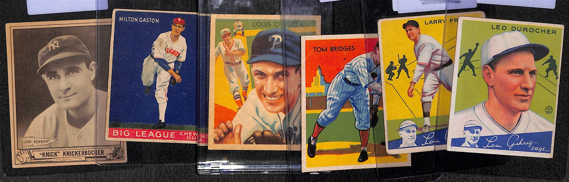 Lot of (6) 1930s Baseball Cards Feat. 1934 Goudy Leo Durocher