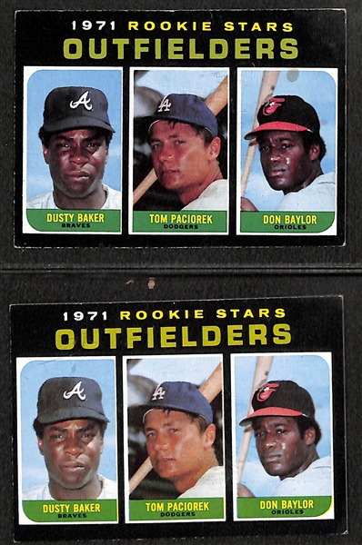 Lot of (8) 1971-73 Topps Baseball Rookies w. Schmidt, Fisk and More!