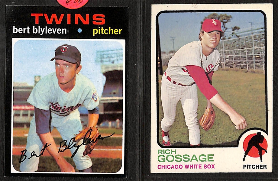 Lot of (8) 1971-73 Topps Baseball Rookies w. Schmidt, Fisk and More!